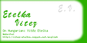 etelka vitez business card